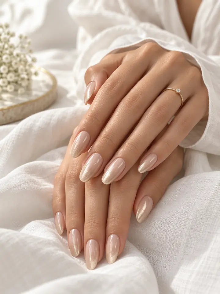 نمونه کار طراحی ناخن با ژل و نگین